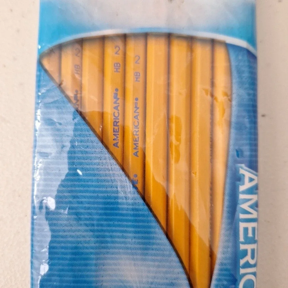 Vintage Paper Mate American NATURAL Wood Pencils 10 Count HB #2 USA NEW!